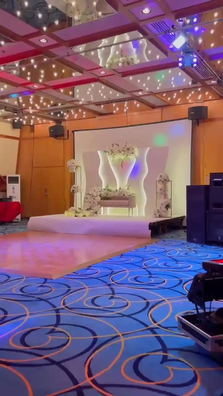 Luxury hotel wedding setup by Middle East Events, UAE wedding planner